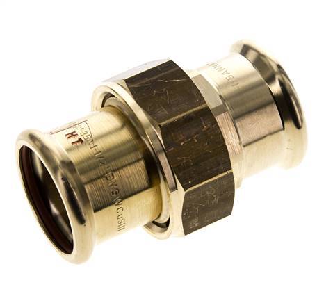Pressverschraubung - 35mm Innengewinde - Kupferlegierung Flachdichtung