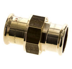 Pressverschraubung - 35mm Innengewinde - Kupferlegierung Flachdichtung