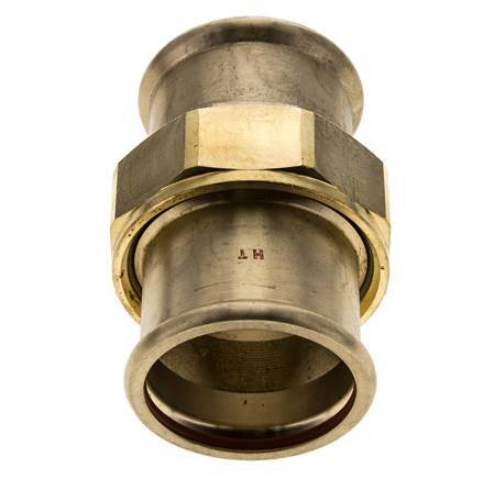 Pressverschraubung - 54mm Innengewinde - Kupferlegierung Flachdichtung