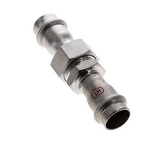 Pressverschraubung - 18 mm Innengewinde - Flachdichtung aus Edelstahl