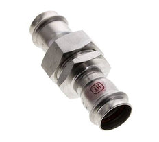Pressverschraubung - 28 mm Innengewinde - Flachdichtung aus Edelstahl