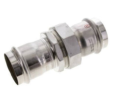 Pressverschraubung - 54 mm Innengewinde - Flachdichtung aus Edelstahl