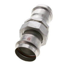 Pressverschraubung - 54 mm Innengewinde - Flachdichtung aus Edelstahl