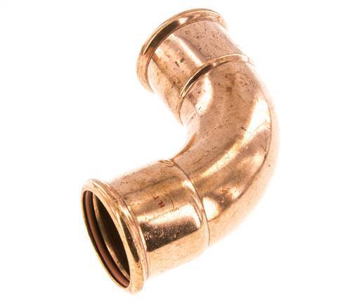90deg Elbow Press Fitting - 54mm Female - Copper alloy