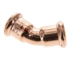 45deg Elbow Press Fitting - 15mm Female - Copper alloy