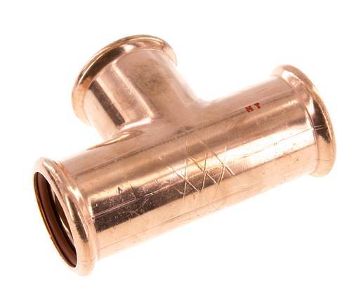 Tee Press Fitting - 42mm Female - Copper alloy