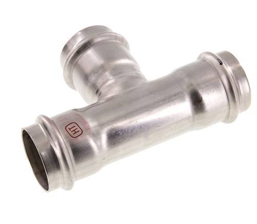 Tee Press Fitting - 42mm Female - Stainless Steel