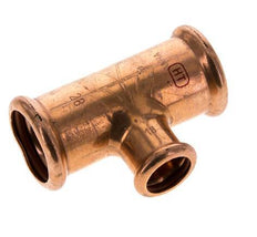 Tee Press Fitting - 18mm Female & 28mm - Copper alloy