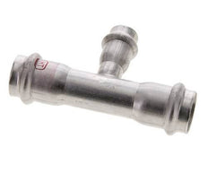 Tee Press Fitting - 15mm Female & 22mm - Stainless Steel