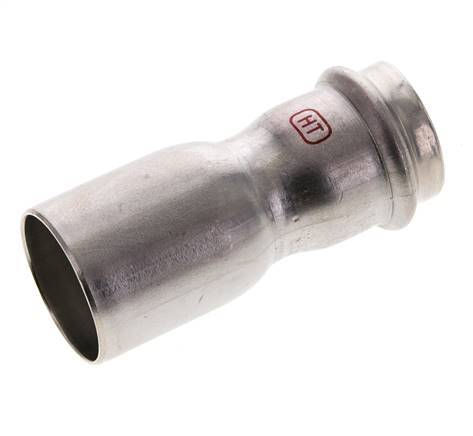Press Fitting - 28mm Female & 35mm Male - Stainless Steel