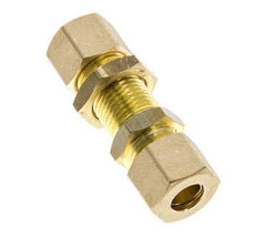 10mm Messing gerade Druckverschraubung Bulkhead 95 bar DIN EN 1254-2