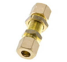 10mm Messing gerade Druckverschraubung Bulkhead 95 bar DIN EN 1254-2