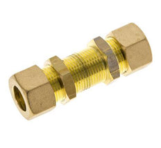 14mm Messing gerade Druckverschraubung Bulkhead 89 bar DIN EN 1254-2