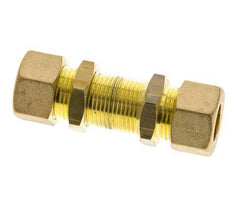 14mm Messing gerade Druckverschraubung Bulkhead 89 bar DIN EN 1254-2