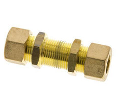 14mm Messing gerade Druckverschraubung Bulkhead 89 bar DIN EN 1254-2