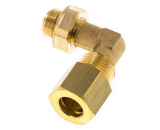 8mm & G1/8'' Brass Elbow Compression Fitting with Male Threads 135 bar NBR Adjustable DIN EN 1254-2