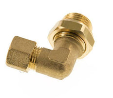 10mm & G1/2'' Brass Elbow Compression Fitting with Male Threads 95 bar NBR Adjustable DIN EN 1254-2