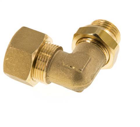 18mm & G1/2'' Brass Elbow Compression Fitting with Male Threads 67 bar NBR Adjustable DIN EN 1254-2