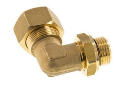 18mm & G1/2'' Brass Elbow Compression Fitting with Male Threads 67 bar NBR Adjustable DIN EN 1254-2