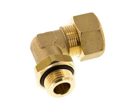 18mm & G1/2'' Brass Elbow Compression Fitting with Male Threads 67 bar NBR Adjustable DIN EN 1254-2