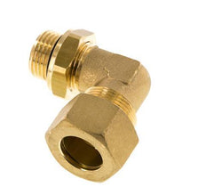 18mm & G1/2'' Brass Elbow Compression Fitting with Male Threads 67 bar NBR Adjustable DIN EN 1254-2