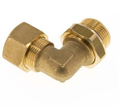 18mm & G3/4'' Brass Elbow Compression Fitting with Male Threads 67 bar NBR Adjustable DIN EN 1254-2