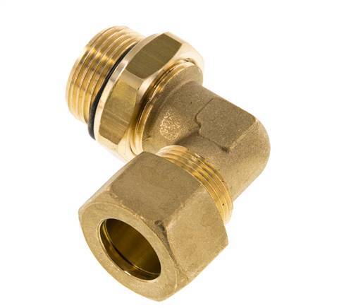 18mm & G3/4'' Brass Elbow Compression Fitting with Male Threads 67 bar NBR Adjustable DIN EN 1254-2