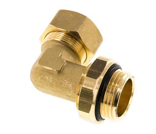 22mm & G1'' Brass Elbow Compression Fitting with Male Threads 54 bar NBR Adjustable DIN EN 1254-2