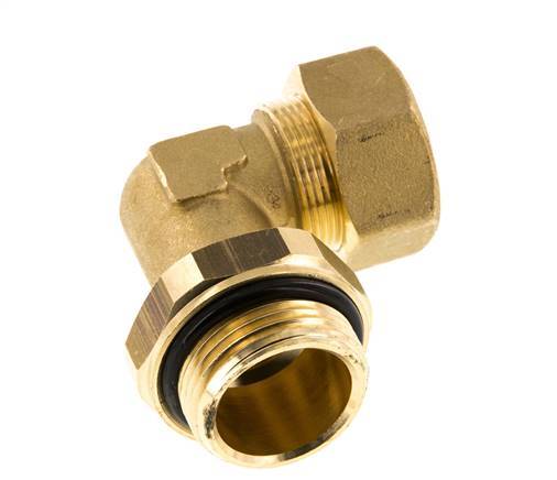 22mm & G1'' Brass Elbow Compression Fitting with Male Threads 54 bar NBR Adjustable DIN EN 1254-2