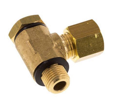 6mm & G1/8'' Brass Swivel Joint Compression Fitting with Male Threads 150 bar Polyamide DIN EN 1254-2