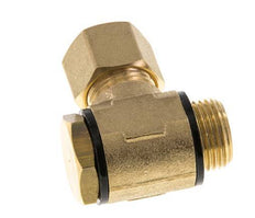 10mm & G3/8'' Brass Swivel Joint Compression Fitting with Male Threads 95 bar Polyamide DIN EN 1254-2