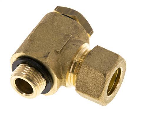 14mm & G3/8'' Brass Swivel Joint Compression Fitting with Male Threads 89 bar Polyamide DIN EN 1254-2