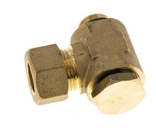 14mm & G3/8'' Brass Swivel Joint Compression Fitting with Male Threads 89 bar Polyamide DIN EN 1254-2