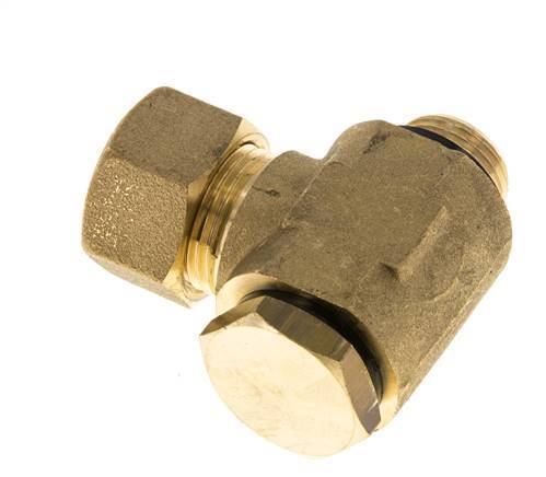 14mm & G3/8'' Brass Swivel Joint Compression Fitting with Male Threads 89 bar Polyamide DIN EN 1254-2