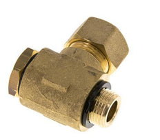 14mm & G3/8'' Brass Swivel Joint Compression Fitting with Male Threads 89 bar Polyamide DIN EN 1254-2