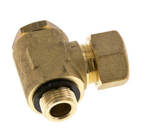 14mm & G3/8'' Brass Swivel Joint Compression Fitting with Male Threads 89 bar Polyamide DIN EN 1254-2