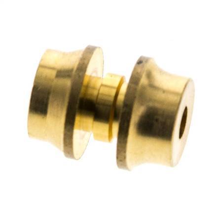 4mm Brass Straight Compression Fitting DN 8135 bar DIN EN 1254-2 [2 Pieces]