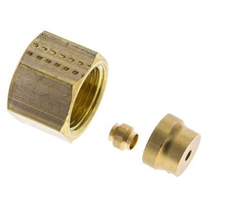 4mm Brass Straight Compression Fitting DN 1275 bar DIN EN 1254-2