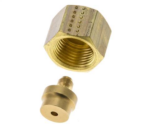 4mm Brass Straight Compression Fitting DN 1275 bar DIN EN 1254-2