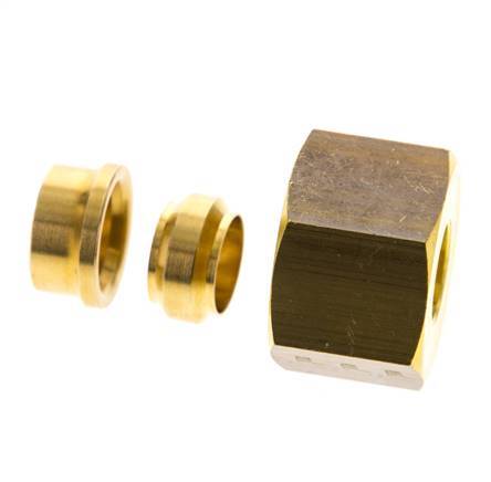 12mm Brass Straight Compression Fitting DN 1676 bar DIN EN 1254-2
