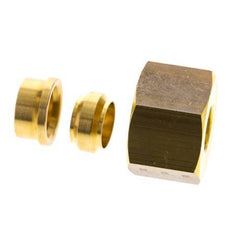 12mm Brass Straight Compression Fitting DN 1676 bar DIN EN 1254-2