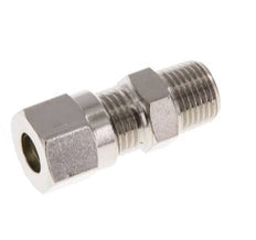 6LL & R1/8'' Nickel plated Brass Straight Cutting Fitting with Male Threads 100 bar ISO 8434-1 [5 Pieces]