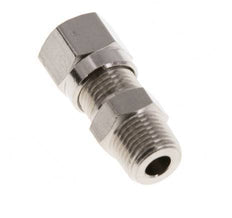6LL & R1/8'' Nickel plated Brass Straight Cutting Fitting with Male Threads 100 bar ISO 8434-1 [5 Pieces]