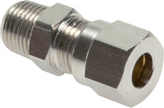 6LL & R1/8'' Nickel plated Brass Straight Cutting Fitting with Male Threads 100 bar ISO 8434-1 [5 Pieces]