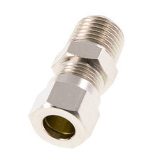 8LL & R1/4'' Nickel plated Brass Straight Cutting Fitting with Male Threads 100 bar ISO 8434-1 [2 Pieces]