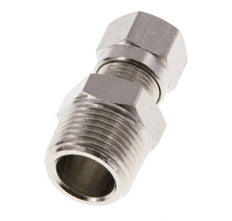 8LL & R3/8'' Nickel plated Brass Straight Cutting Fitting with Male Threads 100 bar ISO 8434-1 [2 Pieces]