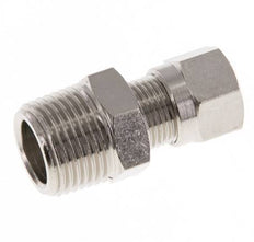 8LL & R3/8'' Nickel plated Brass Straight Cutting Fitting with Male Threads 100 bar ISO 8434-1 [2 Pieces]