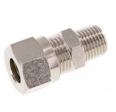 10L & R1/4'' Nickel plated Brass Straight Cutting Fitting with Male Threads 115 bar ISO 8434-1 [2 Pieces]