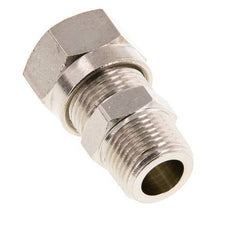 12L & R3/8'' Nickel plated Brass Straight Cutting Fitting with Male Threads 75 bar ISO 8434-1 [2 Pieces]