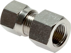 8LL & G1/8'' Nickel plated Brass Straight Cutting Fitting with Female Threads 100 bar ISO 8434-1 [2 Pieces]